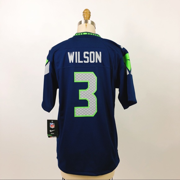 NFL Seattle Seahawks Jersey L (YOUTH) Wilson NWT - Picture 3 of 8